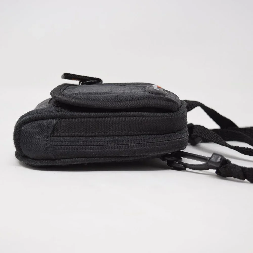 Lowepro Camera Bag Storage Full Zip Pockets Small Black Shoulder Strap Travel